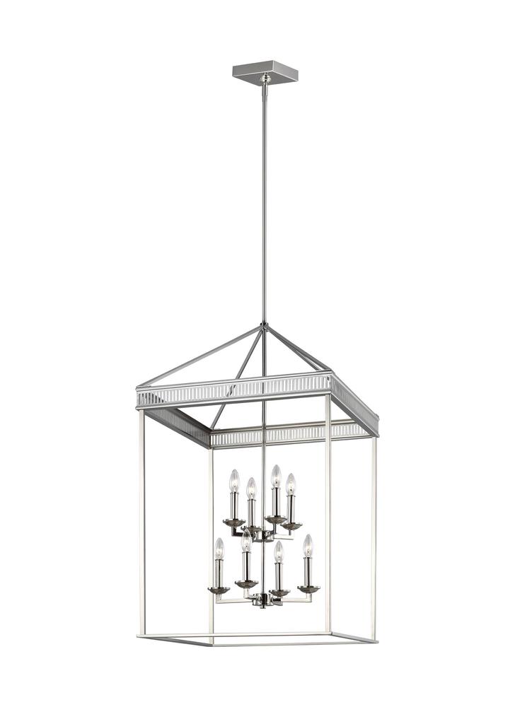 Generation Lighting - Feiss 8 - Light Chandelier F3277/8 Chandeliers Generation Lighting Nickel  