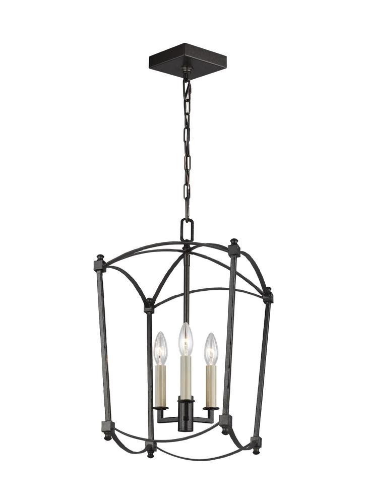 Generation Lighting - Feiss 3-Light Chandelier F3321/3 Chandeliers Visual Comfort Studio Collection Steel  