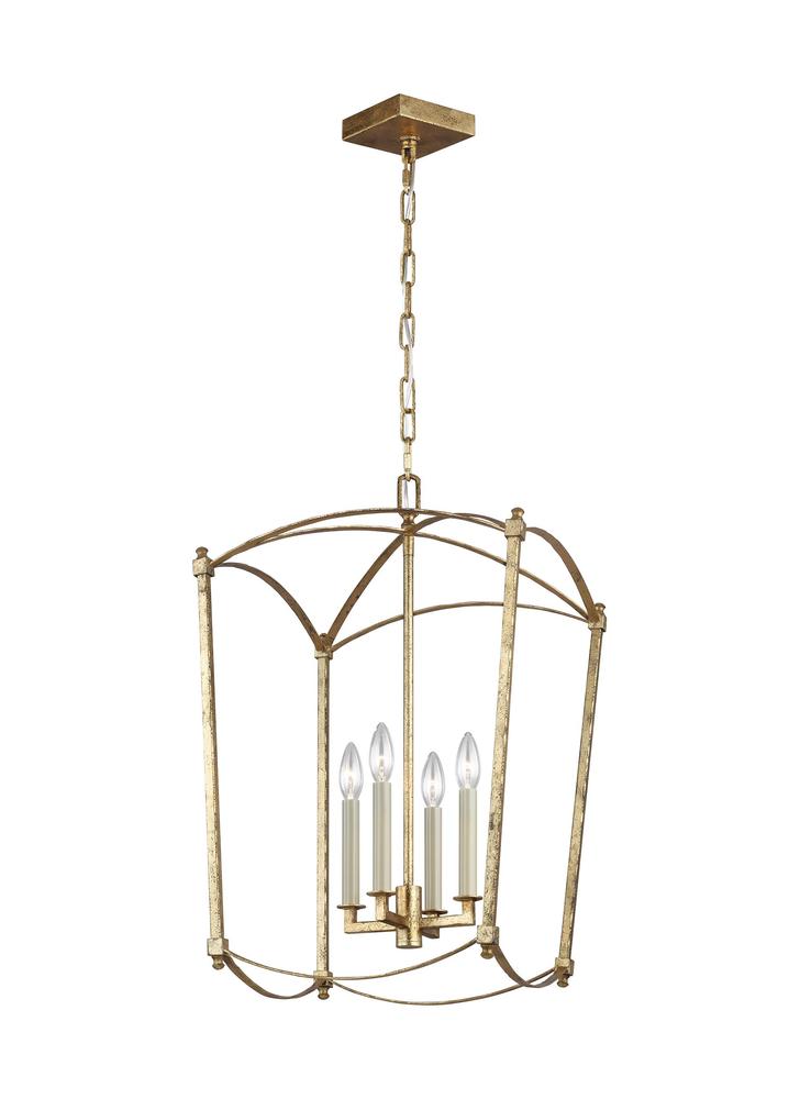 Generation Lighting - Feiss 4-Light Chandelier F3322/4 Chandeliers Visual Comfort Studio Collection Gold  