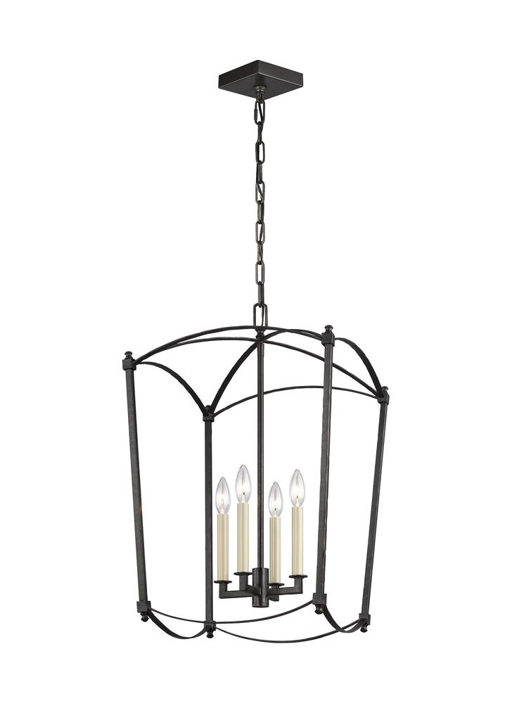 Generation Lighting - Feiss 4-Light Chandelier F3322/4 Chandeliers Visual Comfort Studio Collection Steel  