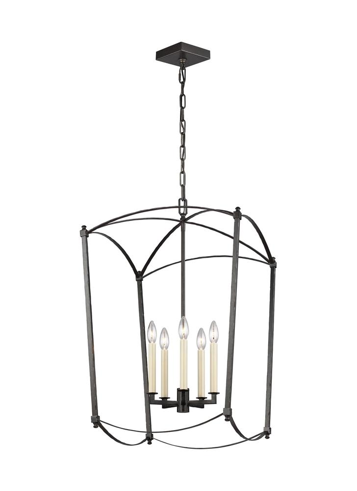 Generation Lighting - Feiss 5-Light Chandelier F3323/5 Chandeliers Visual Comfort Studio Collection Steel  