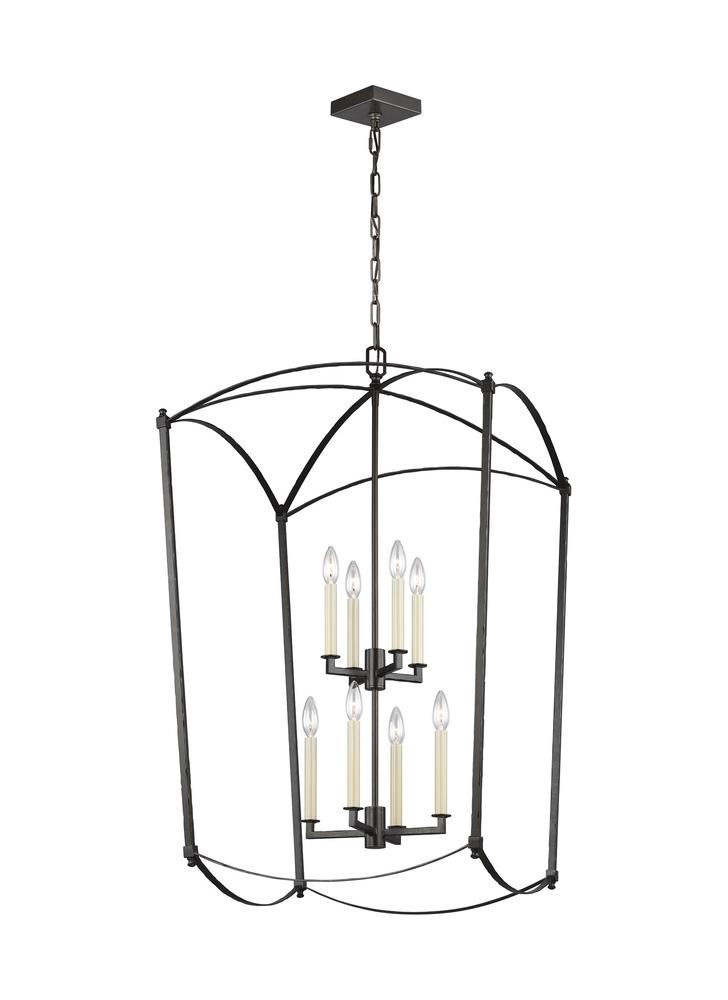 Generation Lighting - Feiss 8-Light Chandelier F3324/8 Chandeliers Generation Lighting Steel  