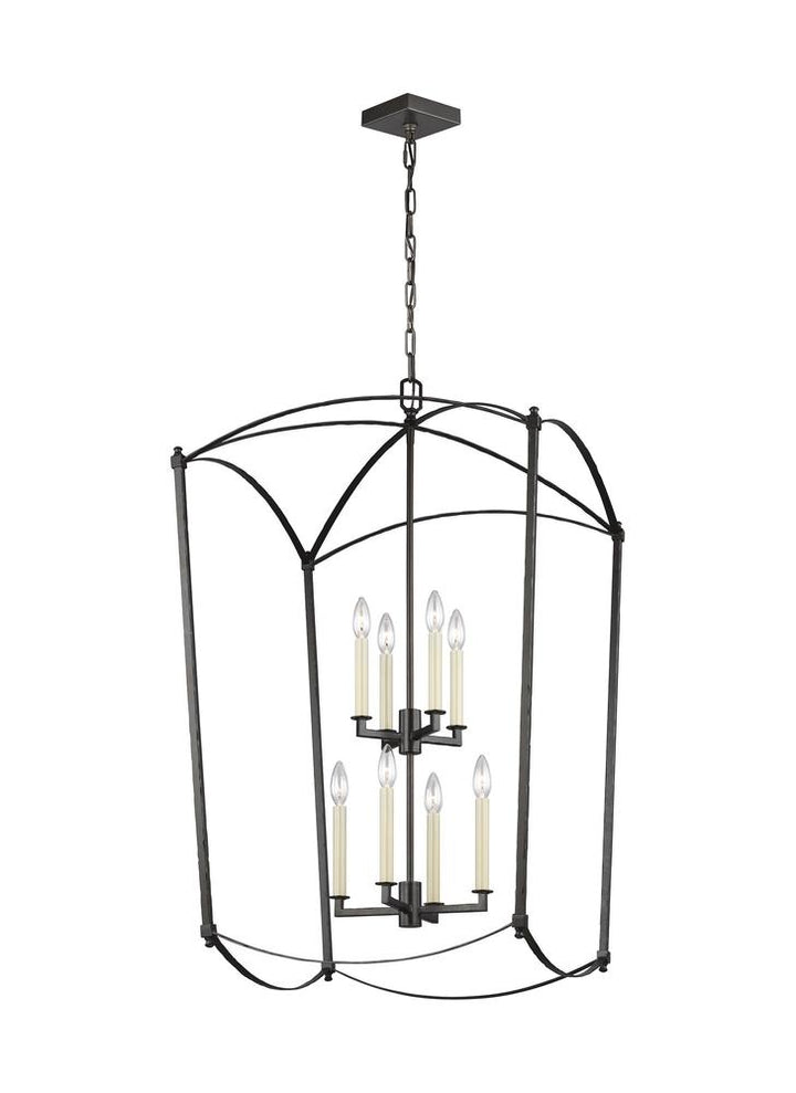 Generation Lighting - Feiss 8-Light Chandelier F3324/8 Chandeliers Generation Lighting Steel  