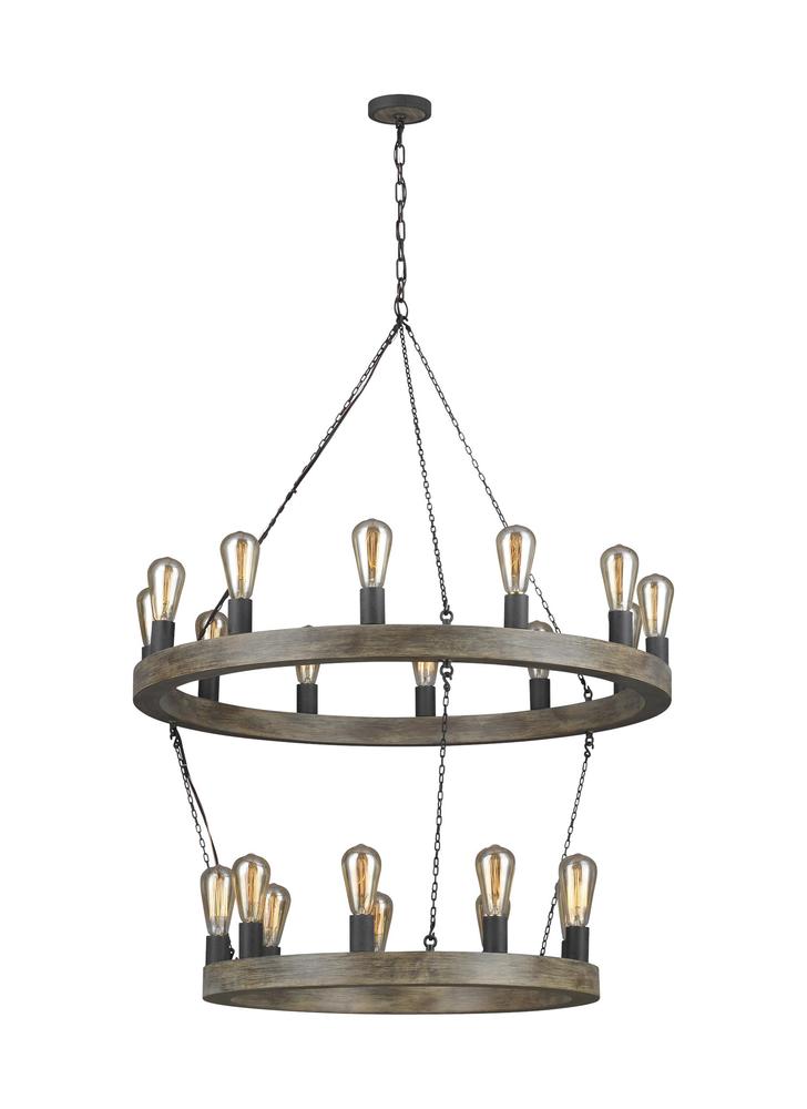 Generation Lighting - Feiss 21-Light Two-Tier Chandelier F3934/21WOW/AF