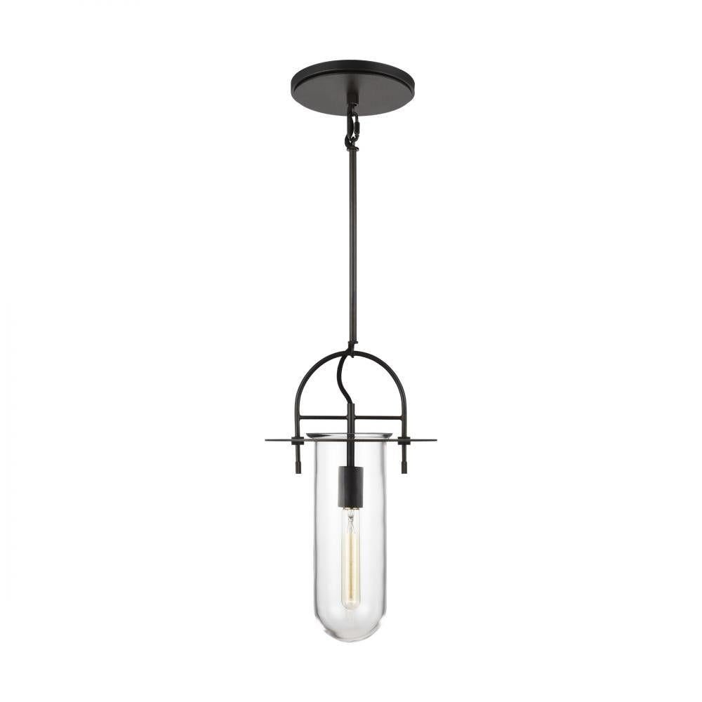 Generation Lighting  1 - Light Medium Pendant KP1021AI Pendants Generation Lighting Black|Brown  