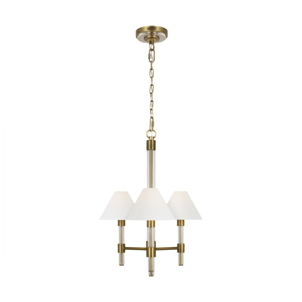 Generation Lighting  3 - Light Chandelier LC1083TWB Chandeliers Generation Lighting   