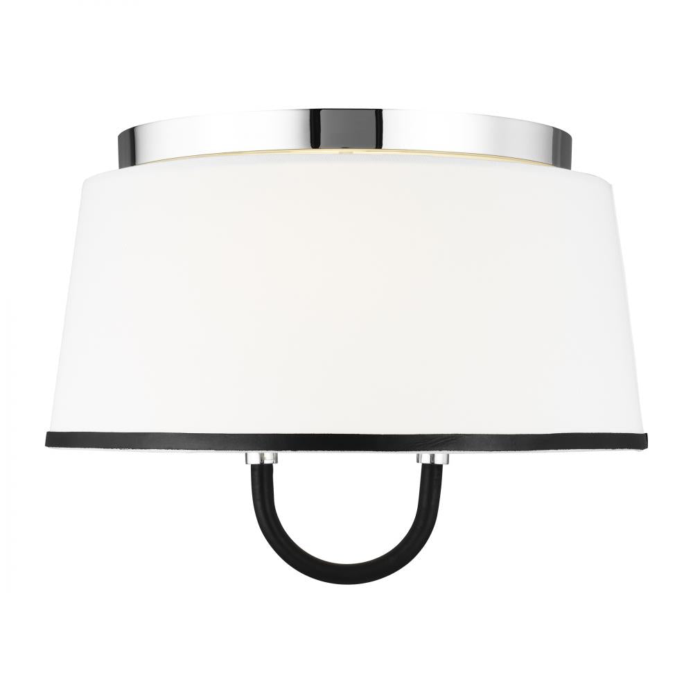 Generation Lighting  2 - Light Flush Mount LF1002PN Ceiling Flush Mounts Visual Comfort Studio Collection   