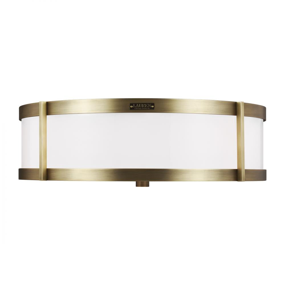 Generation Lighting  3 - Light Flush Mount LF1023TWB Ceiling Flush Mounts Visual Comfort Studio Collection   