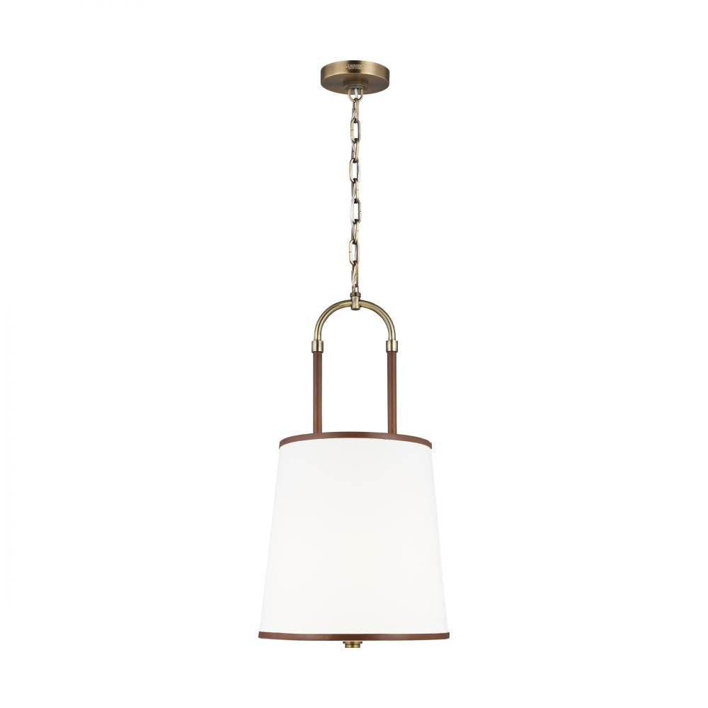 Generation Lighting  1 - Light Small Pendant LP1031TWB Pendants Visual Comfort Studio Collection Brass  