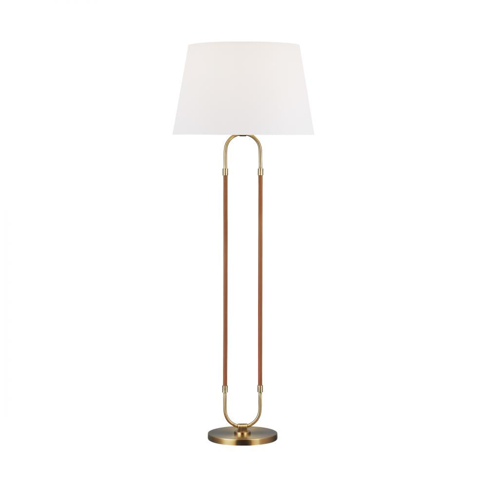 Generation Lighting  1 - Light Floor Lamp LT1031TWB1 Floor Lamps Visual Comfort Studio Collection Brass  