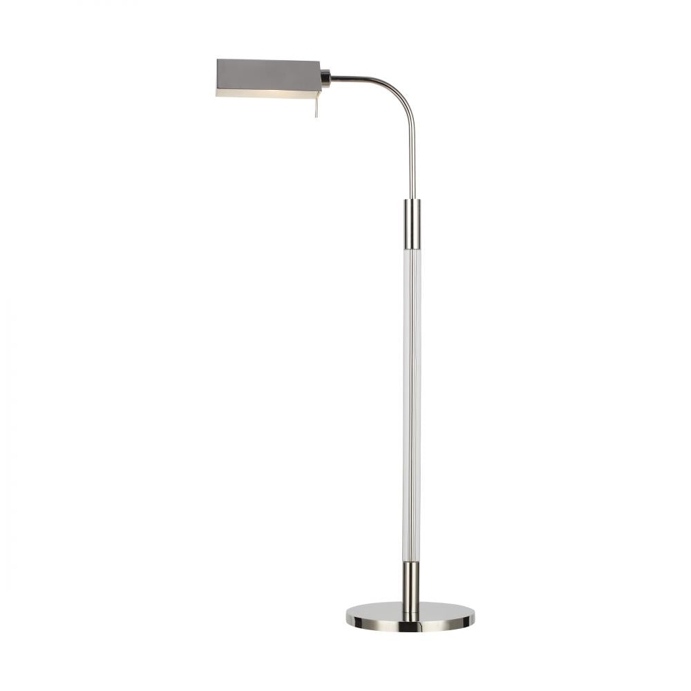 Generation Lighting  1 - Light Task Floor Lamp LT1061PN1 Floor Lamps Generation Lighting Nickel  