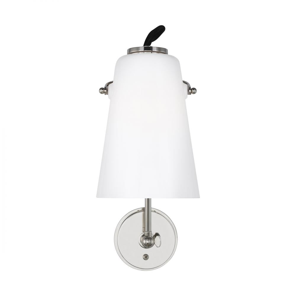 Generation Lighting  1 - Light Task Wall Sconce LW1001PN Wall Sconces Generation Lighting Nickel  