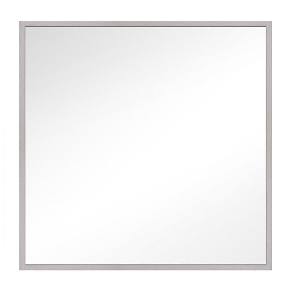 Generation Lighting - Feiss Kit Square Mirror MR1302SN Vanity Mirrors Generation Lighting Nickel  