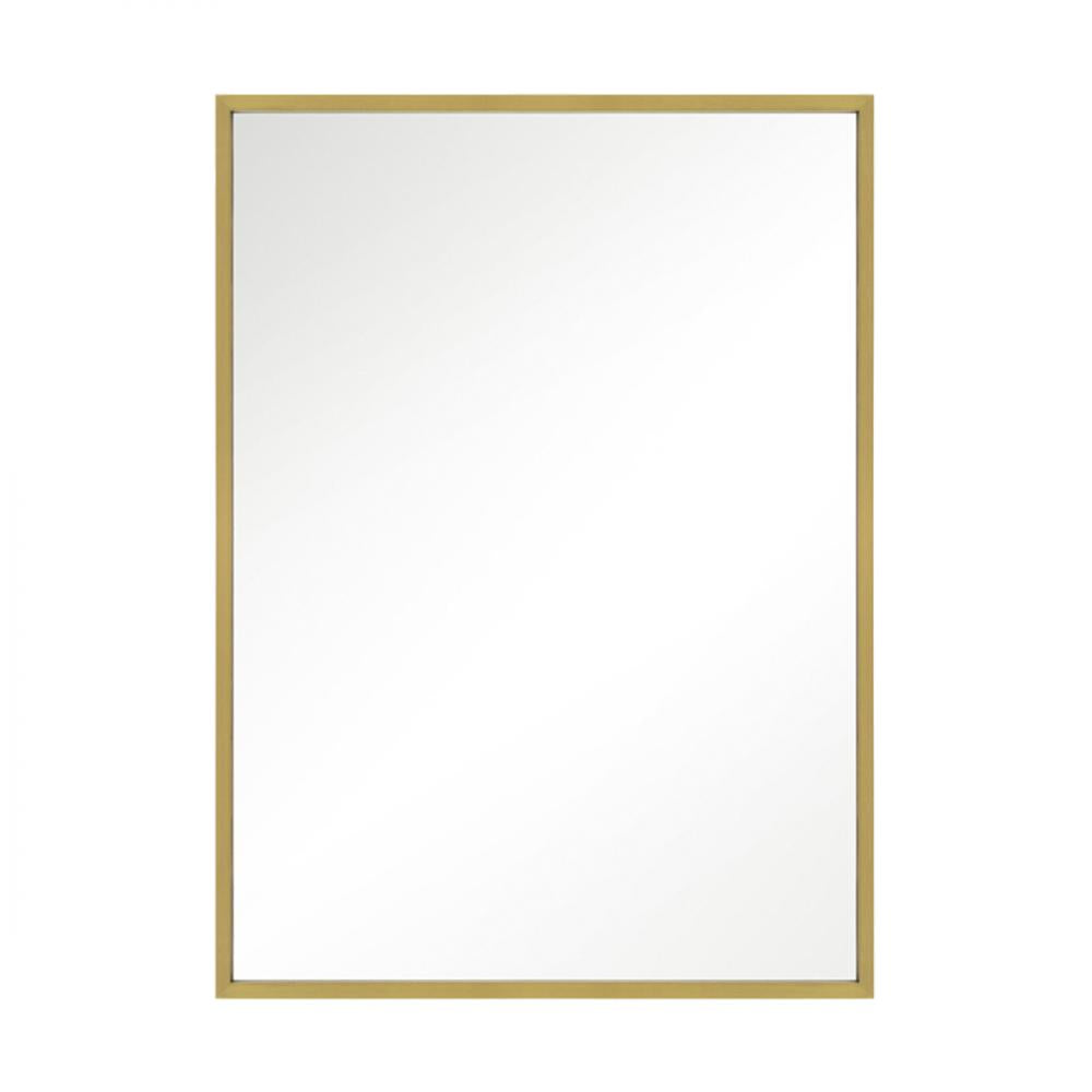 Generation Lighting - Feiss Kit Rectangular Mirror MR1303BBS Vanity Mirrors Generation Lighting Antique Brass  