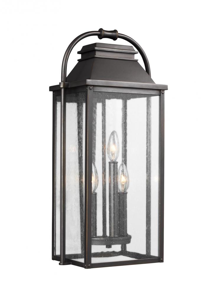 Generation Lighting - Feiss 3 - Light Outdoor Wall Lantern OL13201 Outdoor Wall Lights Generation Lighting Bronze  