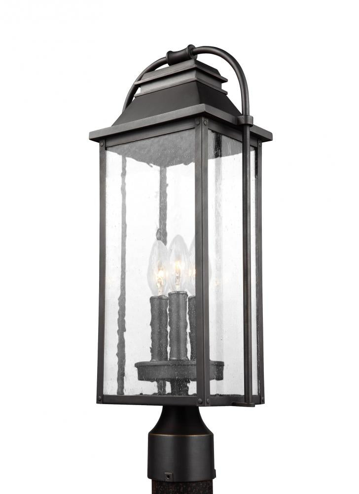 Generation Lighting - Feiss 3 - Light Post Lantern OL13207 Outdoor l Post/Pier Mounts Generation Lighting Bronze  