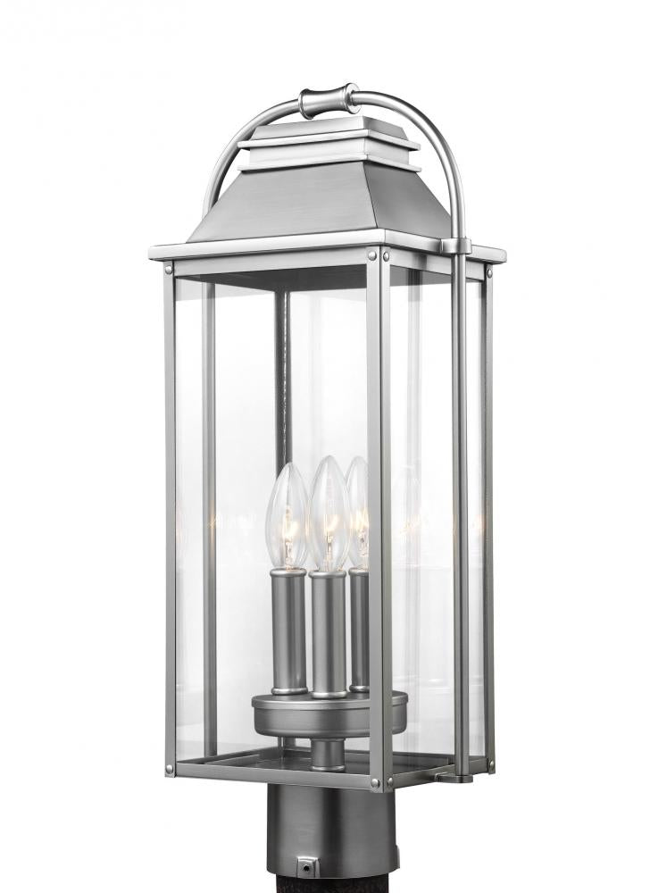 Generation Lighting - Feiss 3 - Light Post Lantern OL13207 Outdoor l Post/Pier Mounts Generation Lighting   