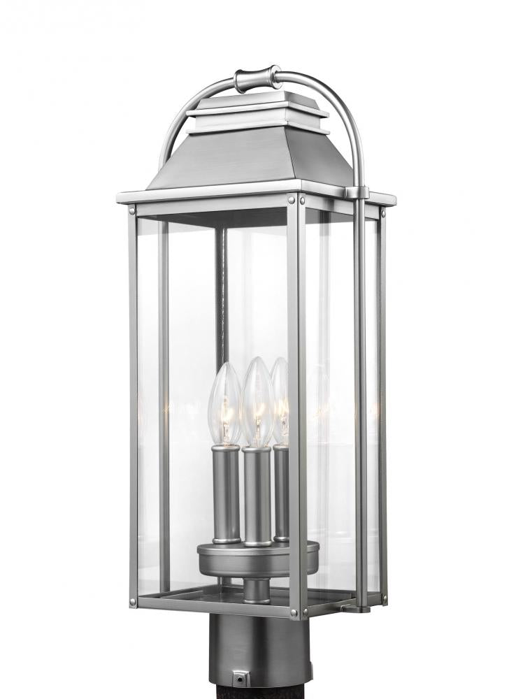 Generation Lighting - Feiss 3 - Light Post Lantern OL13207 Pier & Post Mount Lights Generation Lighting   