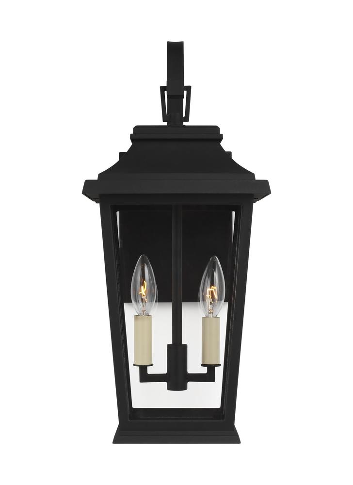 Generation Lighting - Feiss 2 - Light Outdoor Wall Lantern OL15401TXB Outdoor Wall Lights Visual Comfort Studio Collection Black  