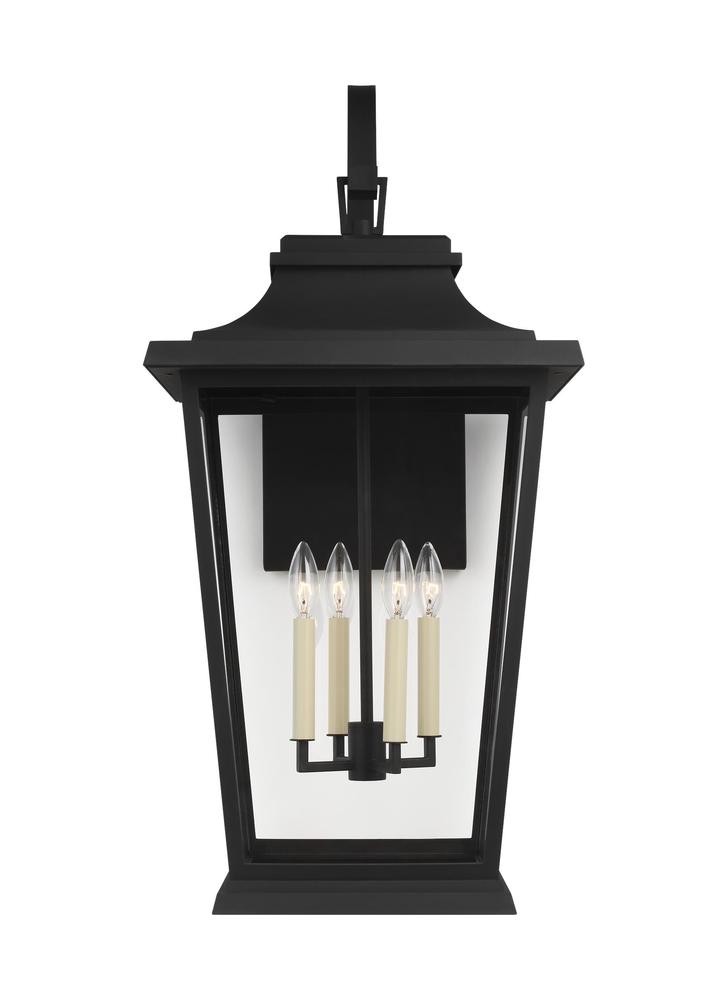 Generation Lighting - Feiss 4 - Light Outdoor Wall Lantern OL15404TXB Outdoor Wall Lights Visual Comfort Studio Collection Black  