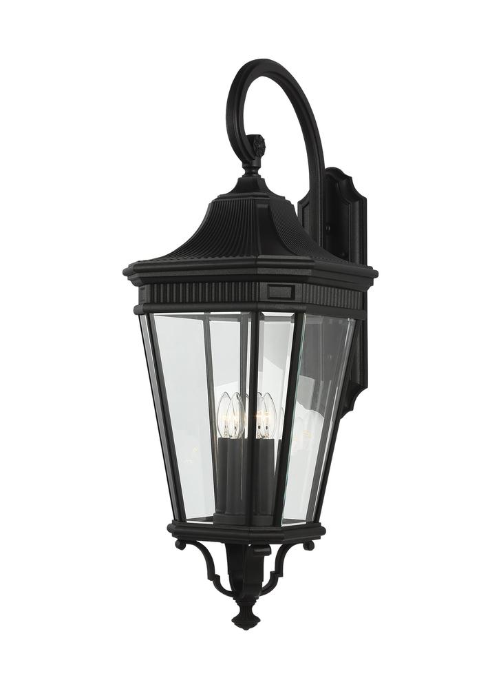 Generation Lighting - Feiss 4 - Light Wall Lantern OL5405 Outdoor Wall Lights Visual Comfort Studio Collection Black  