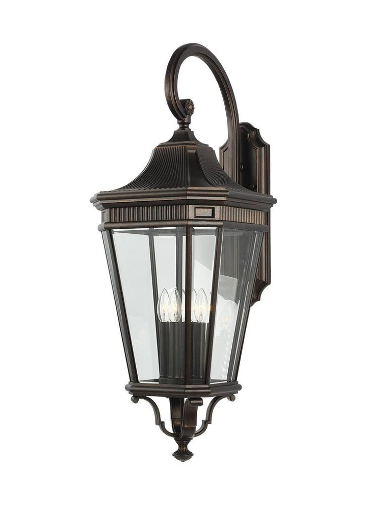 Generation Lighting - Feiss 4 - Light Wall Lantern OL5405 Outdoor Wall Lights Visual Comfort Studio Collection Bronze  