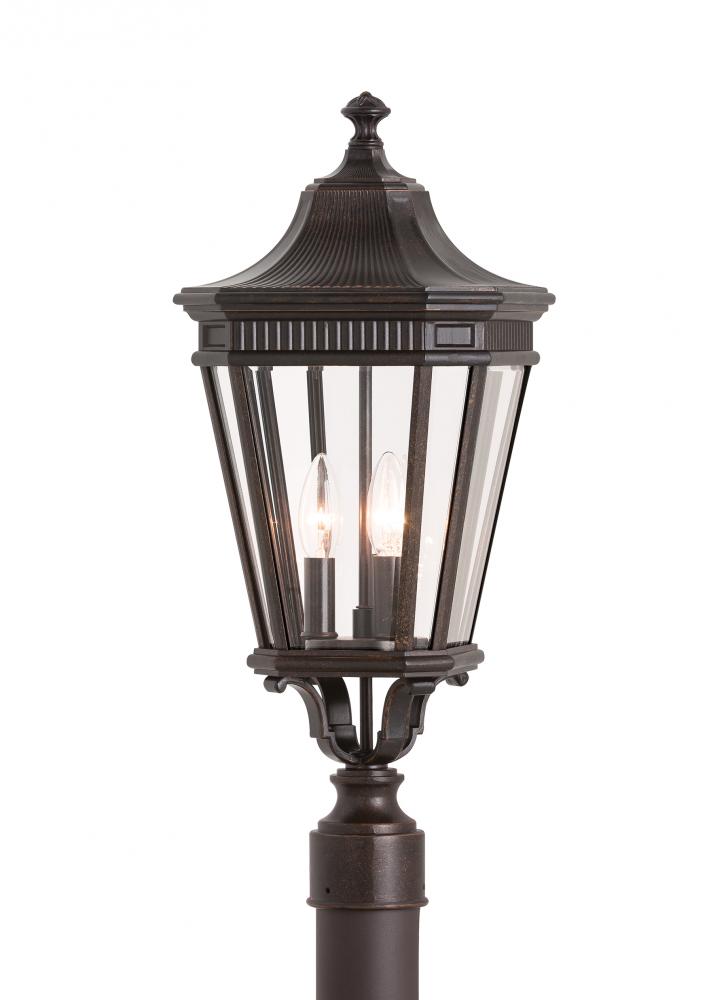 Generation Lighting - Feiss 3 - Light Post OL5407 Pier & Post Mount Lights Generation Lighting Bronze  