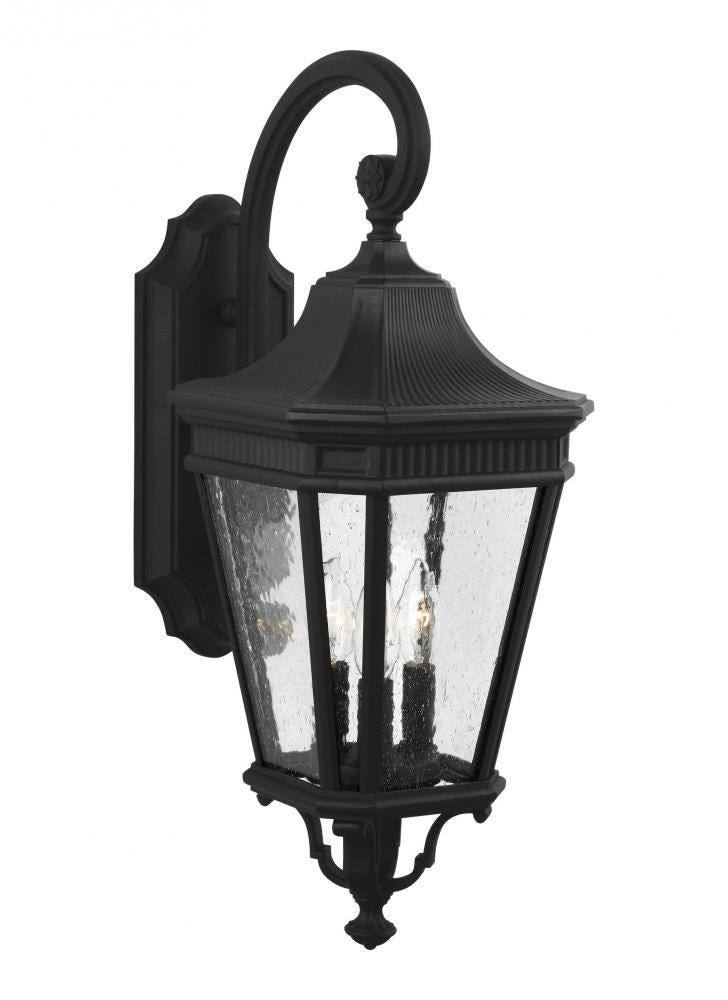 Generation Lighting - Feiss 3 - Light Wall Lantern OL5422 Outdoor Wall Lights Generation Lighting Black  