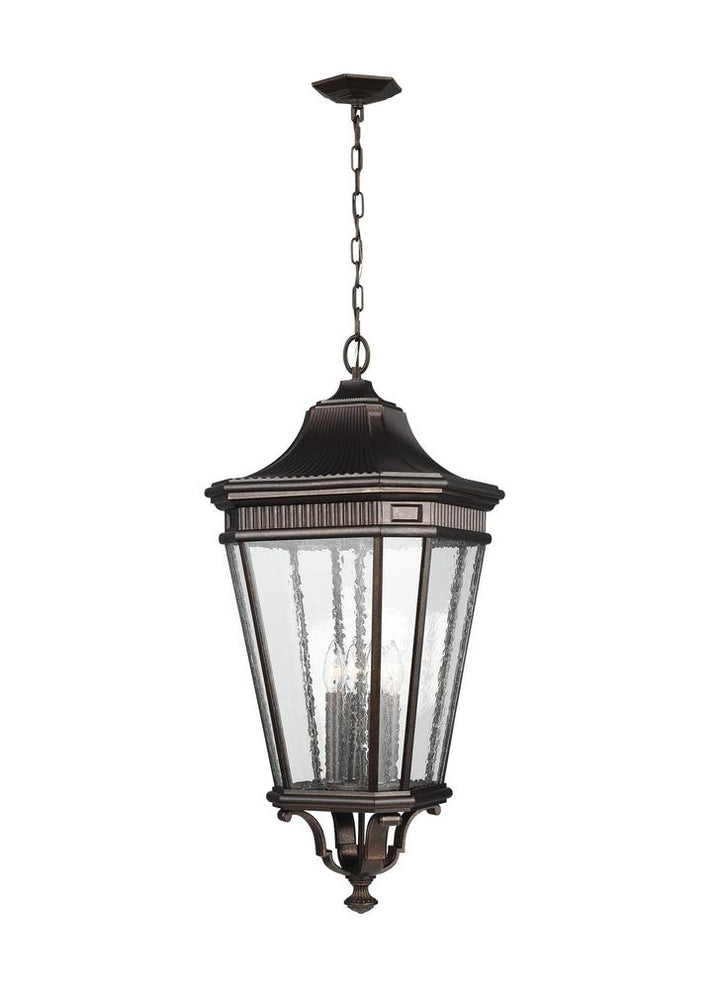 Generation Lighting - Feiss 4 - Light Hanging Lantern OL5425 Outdoor Hanging Lights Generation Lighting Bronze  