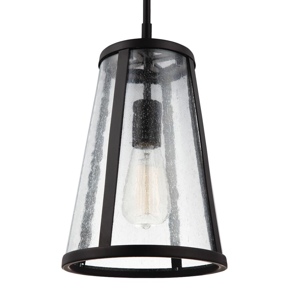 Generation Lighting Harrow Mini Pendant P1287 Pendants Visual Comfort Studio Collection Bronze  