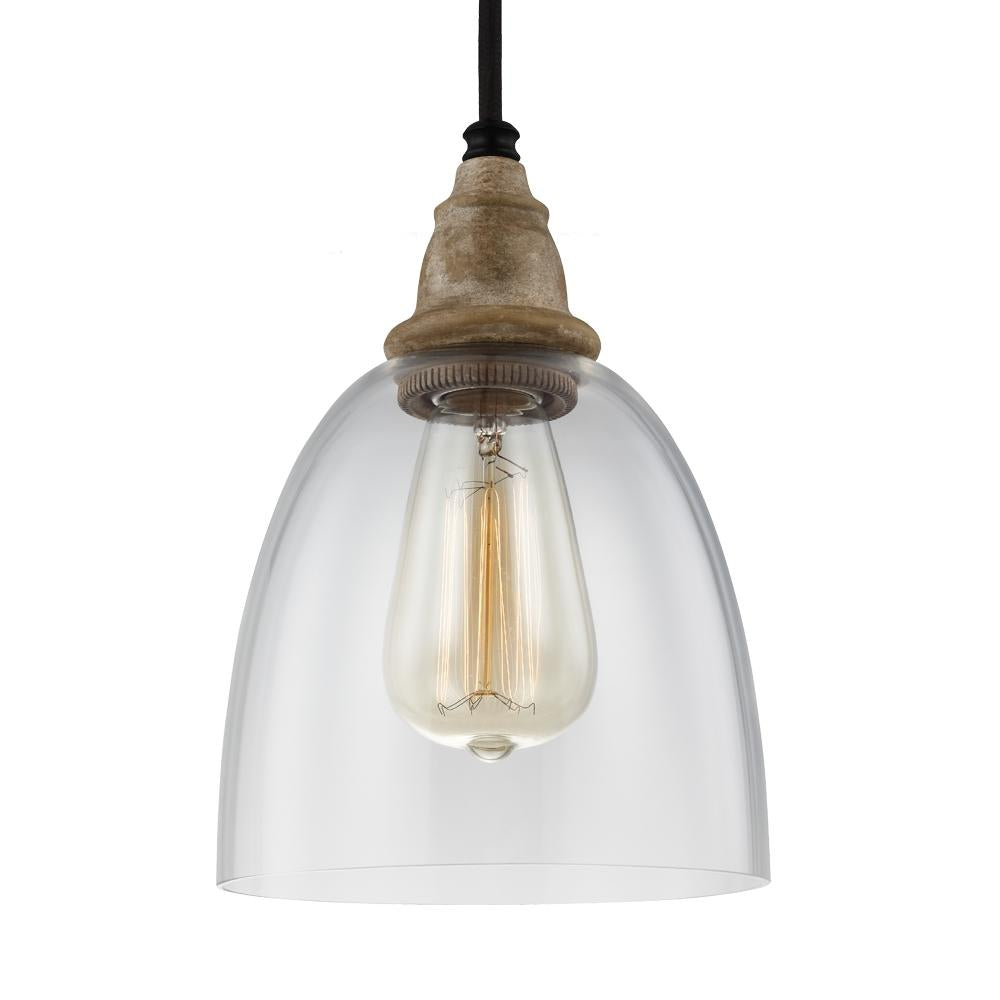 Generation Lighting Light Mini-Pendant P1394DFW/DWZ Pendants Generation Lighting Wood  