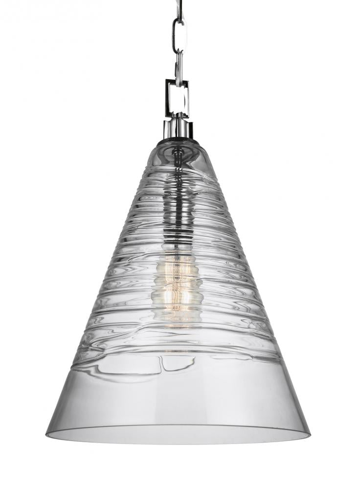 Generation Lighting Light Pendant P1445 Pendants Generation Lighting Chrome  