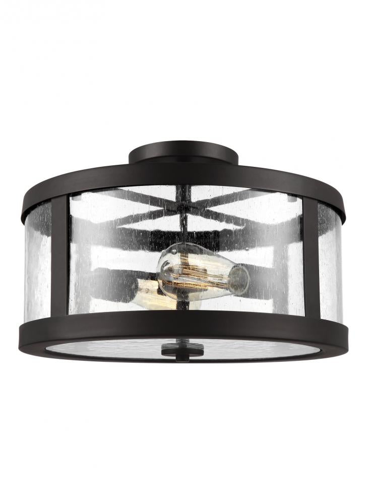 Generation Lighting - Feiss 2 - Light Semi Flush Mount SF341 Ceiling Flush Mounts Visual Comfort Studio Collection Bronze  