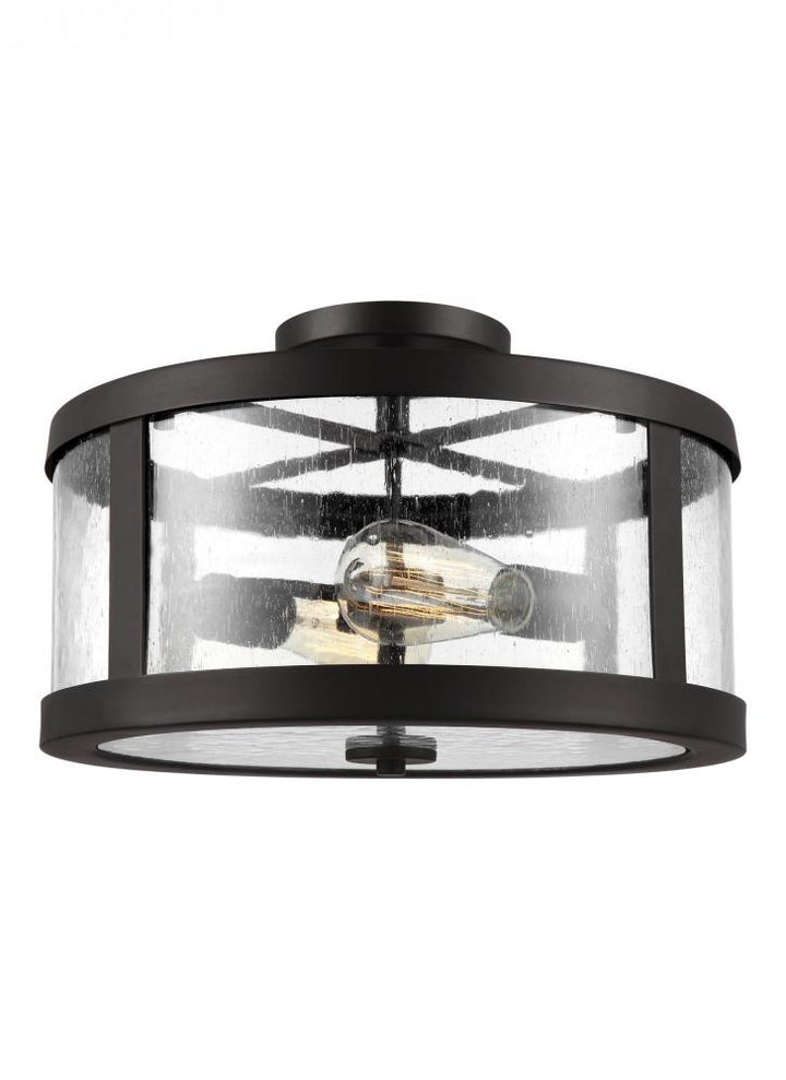 Generation Lighting - Feiss 2 - Light Semi Flush Mount SF341 Ceiling Flush Mounts Visual Comfort Studio Collection Bronze  