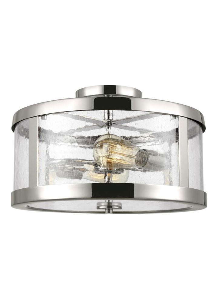 Generation Lighting - Feiss 2 - Light Semi Flush Mount SF341 Ceiling Flush Mounts Visual Comfort Studio Collection Nickel  