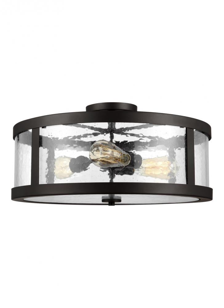 Generation Lighting - Feiss 3 - Light Semi Flush Mount SF342 Ceiling Flush Mounts Visual Comfort Studio Collection Bronze  