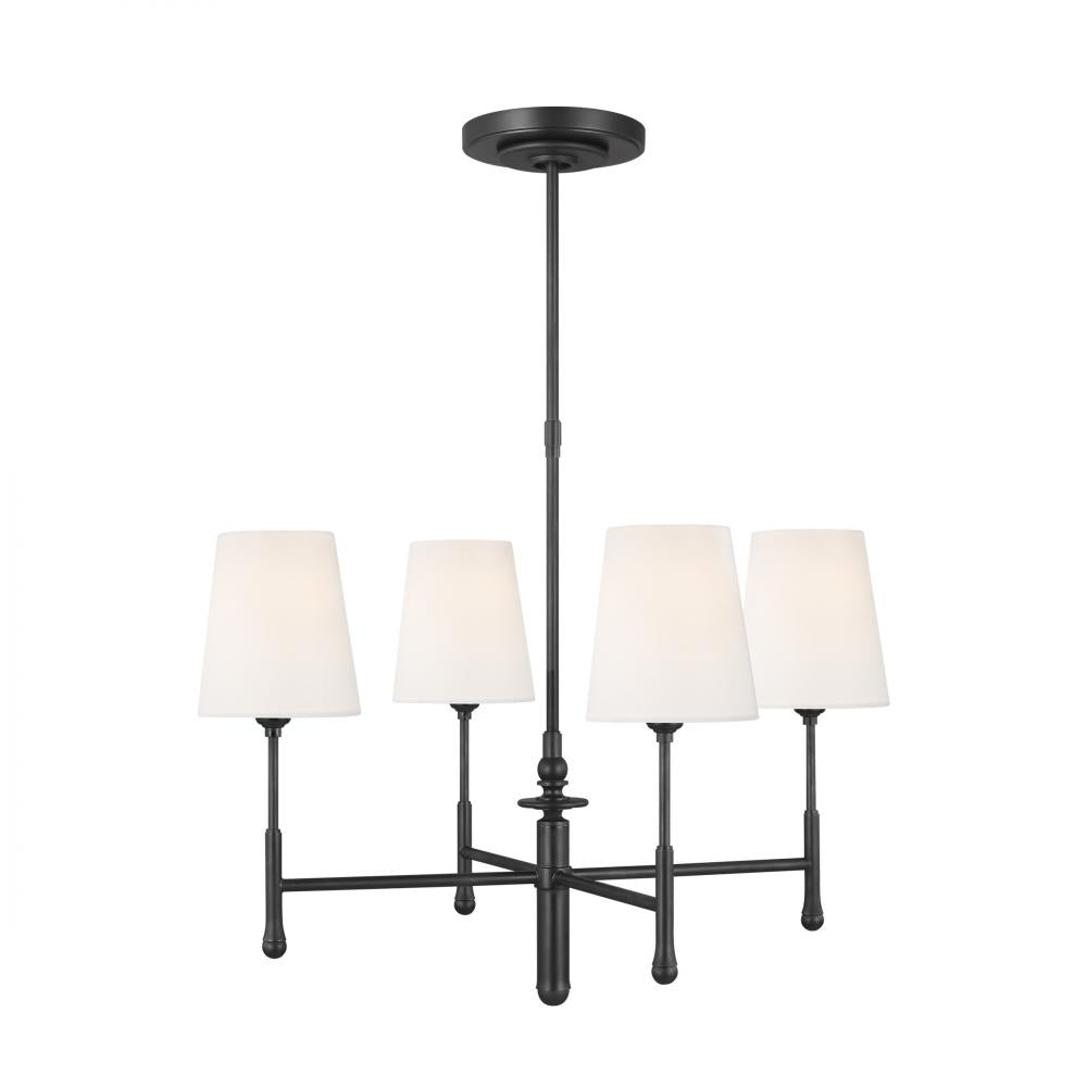 Generation Lighting  4 - Light Chandelier TC1004AI Chandeliers Visual Comfort Studio Collection Black|Brown  