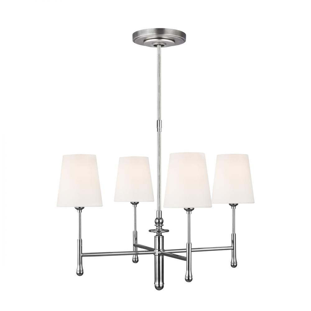 Generation Lighting  4 - Light Chandelier TC1004PN Chandeliers Visual Comfort Studio Collection Nickel  