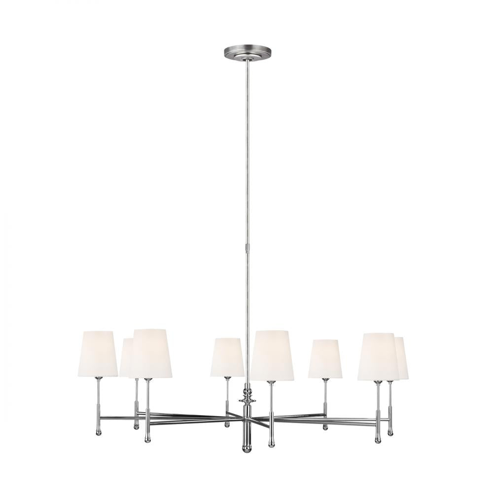 Generation Lighting  8 - Light Chandelier TC1028PN Chandeliers Generation Lighting Nickel  