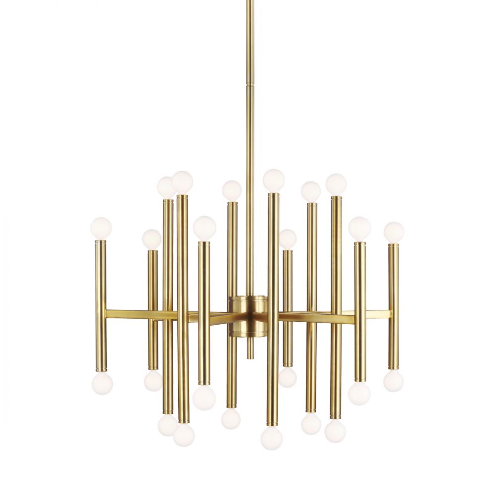 Generation Lighting  24 - Light Chandelier TC10624BBS Chandeliers Generation Lighting Brass  