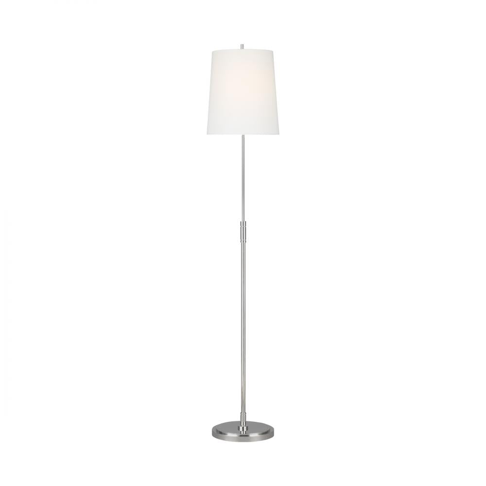 Generation Lighting  1 - Light Floor Lamp TT1031PN1 Floor Lamps Visual Comfort Studio Collection Nickel  