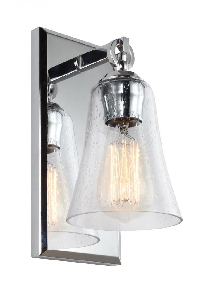 Generation Lighting Light Wall Sconce VS24701 Wall Sconces Visual Comfort Studio Collection Chrome  