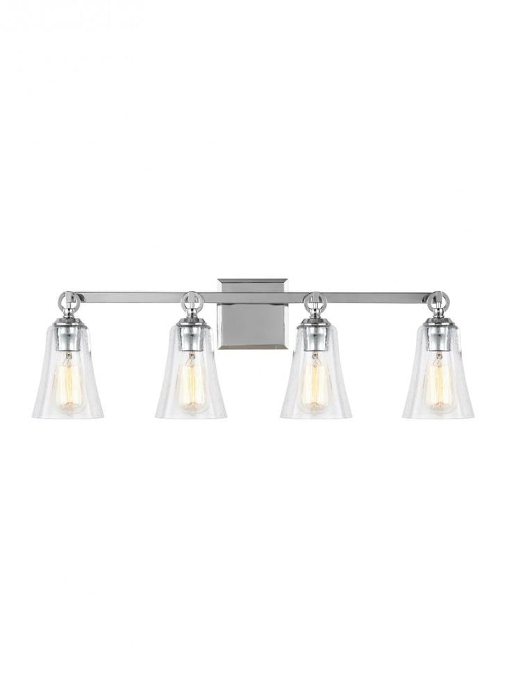 Generation Lighting - Feiss 4 - Light Vanity VS24704 Wall Sconces Visual Comfort Studio Collection Chrome  