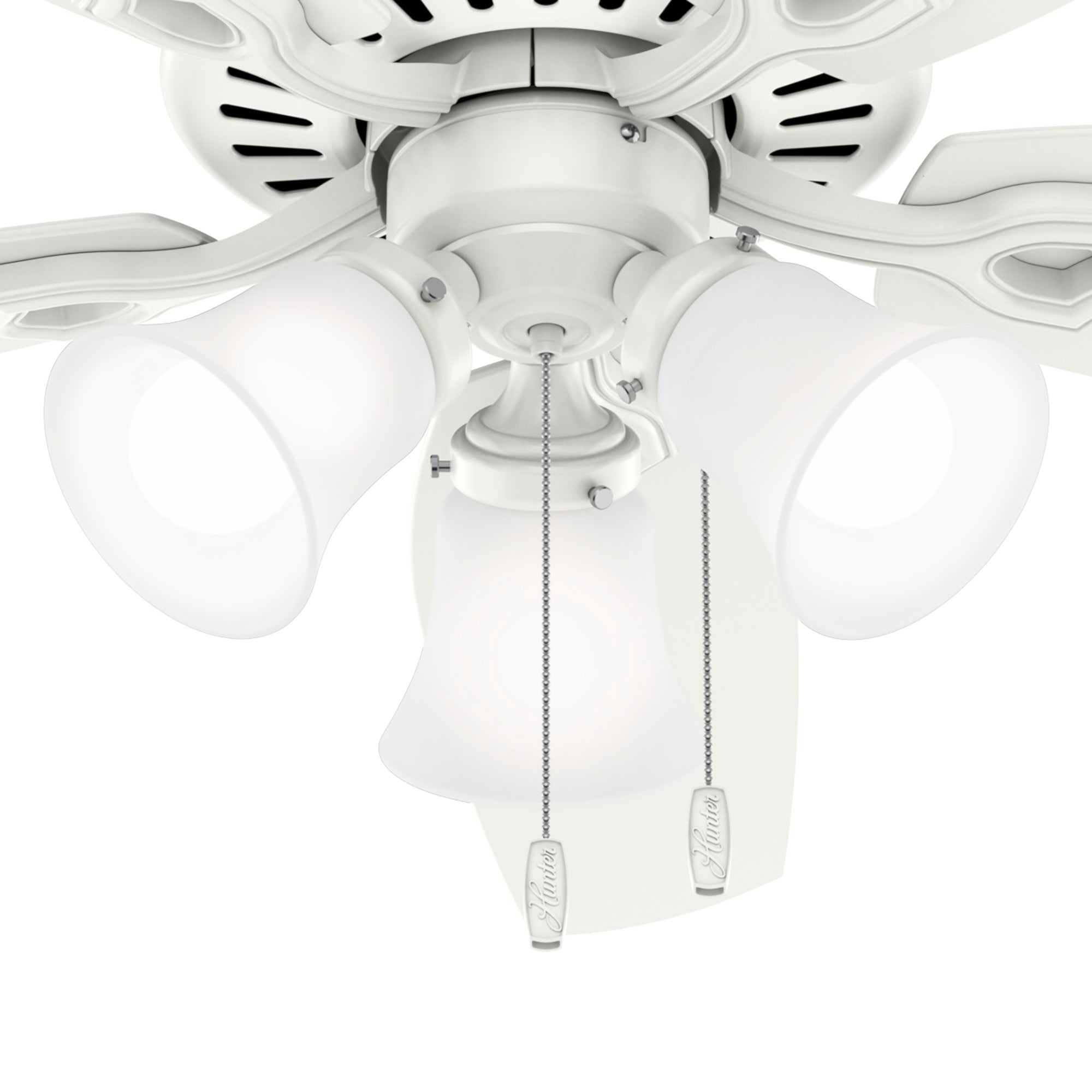 Hunter 52 inch Builder Ceiling Fan with LED Light Kit and Pull Chain Ceiling Fan Hunter   