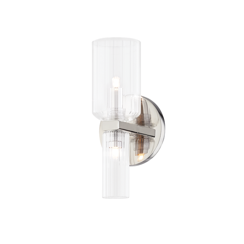 Mitzi 2 LIGHT BATH BRACKET H384301 Wall Sconces Mitzi Nickel  