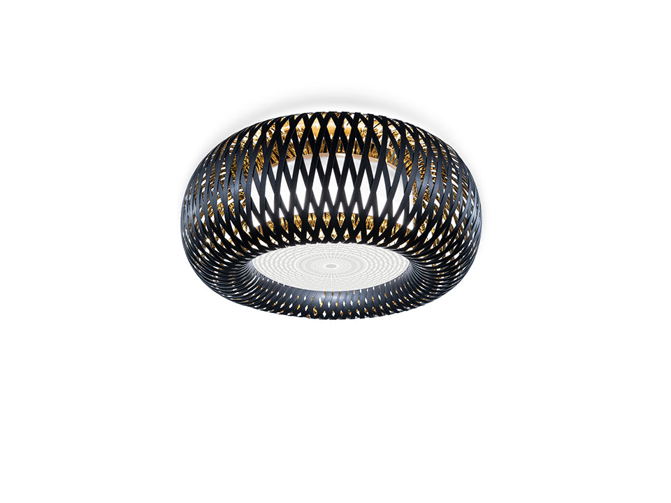 SLAMP KALATOS CEILING Ceiling Flush Mounts Slamp BLACK/GOLD  