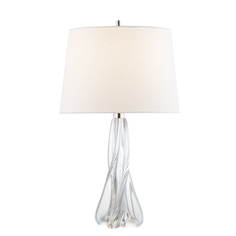 Hudson Valley 1 LIGHT SMALL TABLE LAMP L1027 Table Lamps Hudson Valley Lighting Nickel  