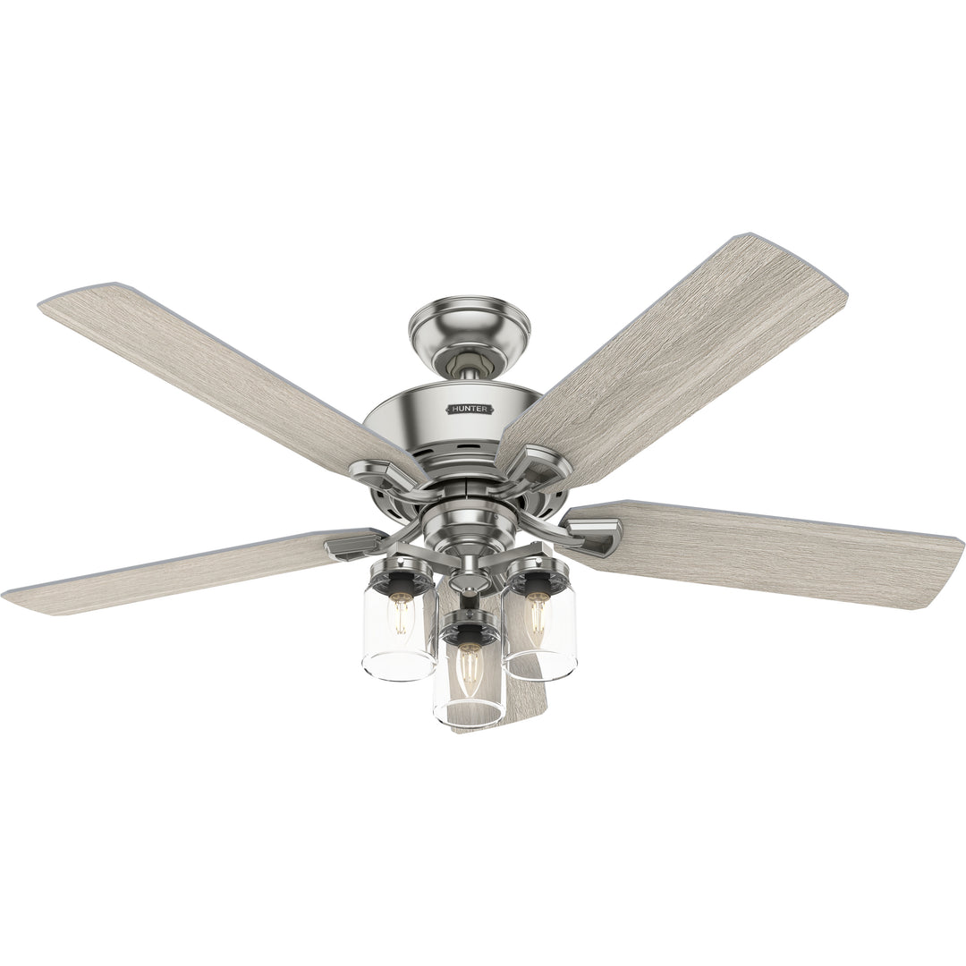 Hunter 52 inch Devon Park Ceiling Fan with LED Light Kit and Handheld Remote Indoor Ceiling Fans Hunter   