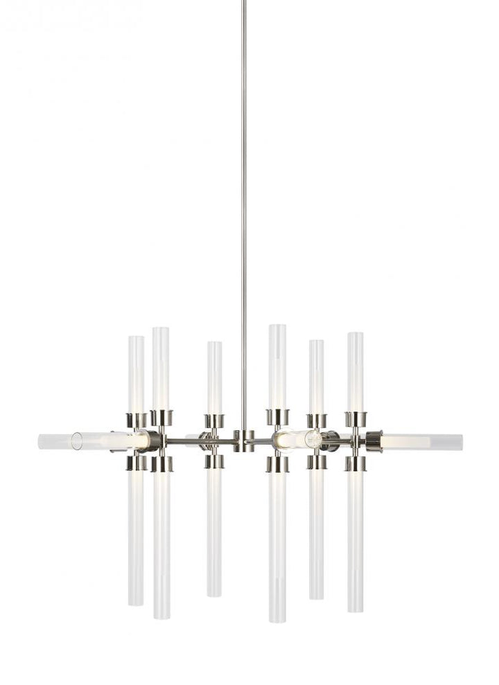 Tech Lighting Linger 18 Light Chandelier Chandeliers Visual Comfort Modern Polished Nickel  