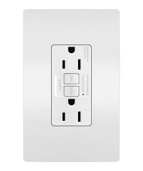 radiant® Spec Grade 15A Tamper Resistant Self Test GFCI Receptacle 1597TR